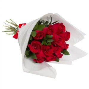 Buquê 12 Rosas Vermelhas